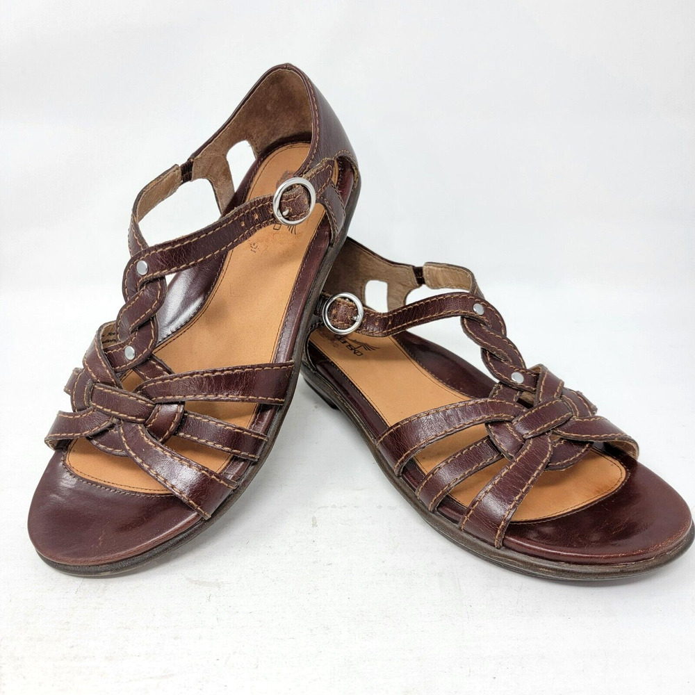 Dansko Women's 36 EU 5.5-6 US Ankle Twist Braided Strap Buckle Ankle Shoes